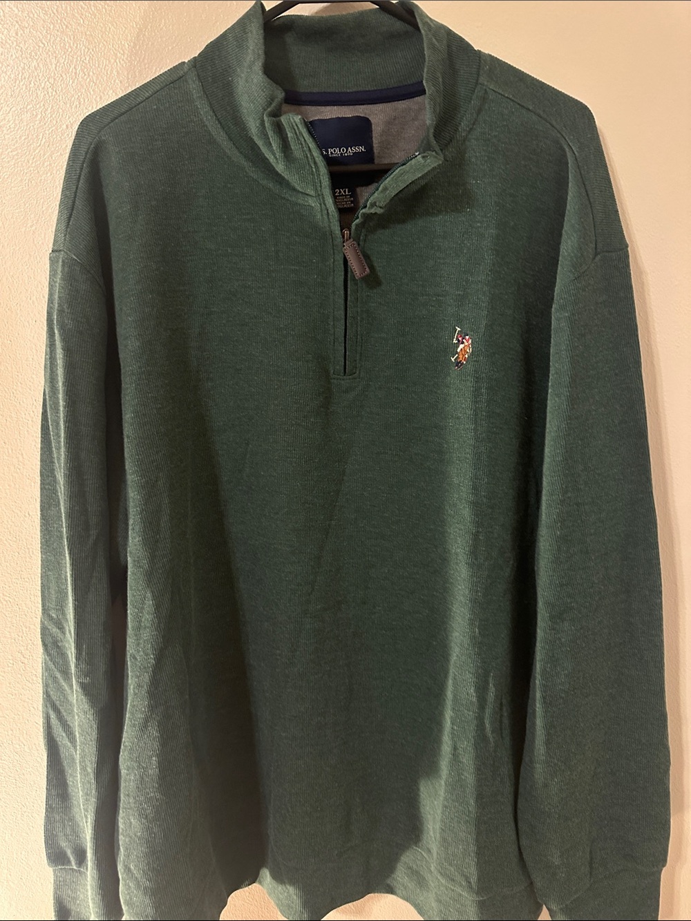 Polo by Ralph Lauren Dark Green Quarter-Zip Sweatshirt